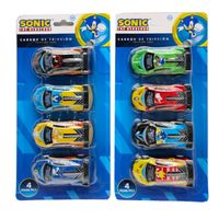 Pack X4 Carros A Fricción Sonic