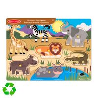 Rompecabezas De Encaje Madera Melissa & Doug Safari