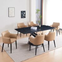 Juego De Comedor Gianni 6 Sillas Marrón