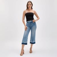 Jean Mujer Symbol Wide Leg Luz