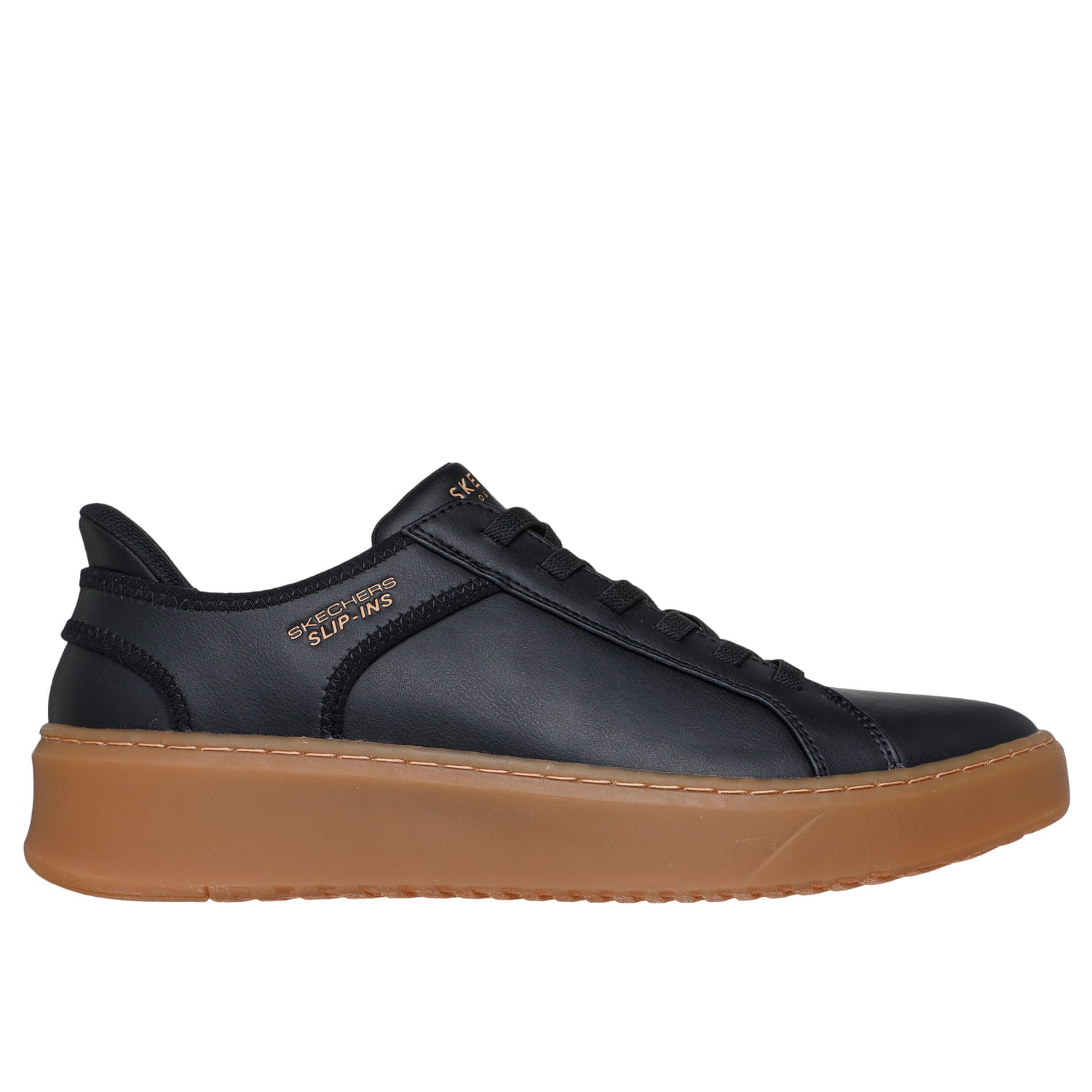 Zapatillas Urbanas Skechers Hombre Court Break 183177-Bknt Negro