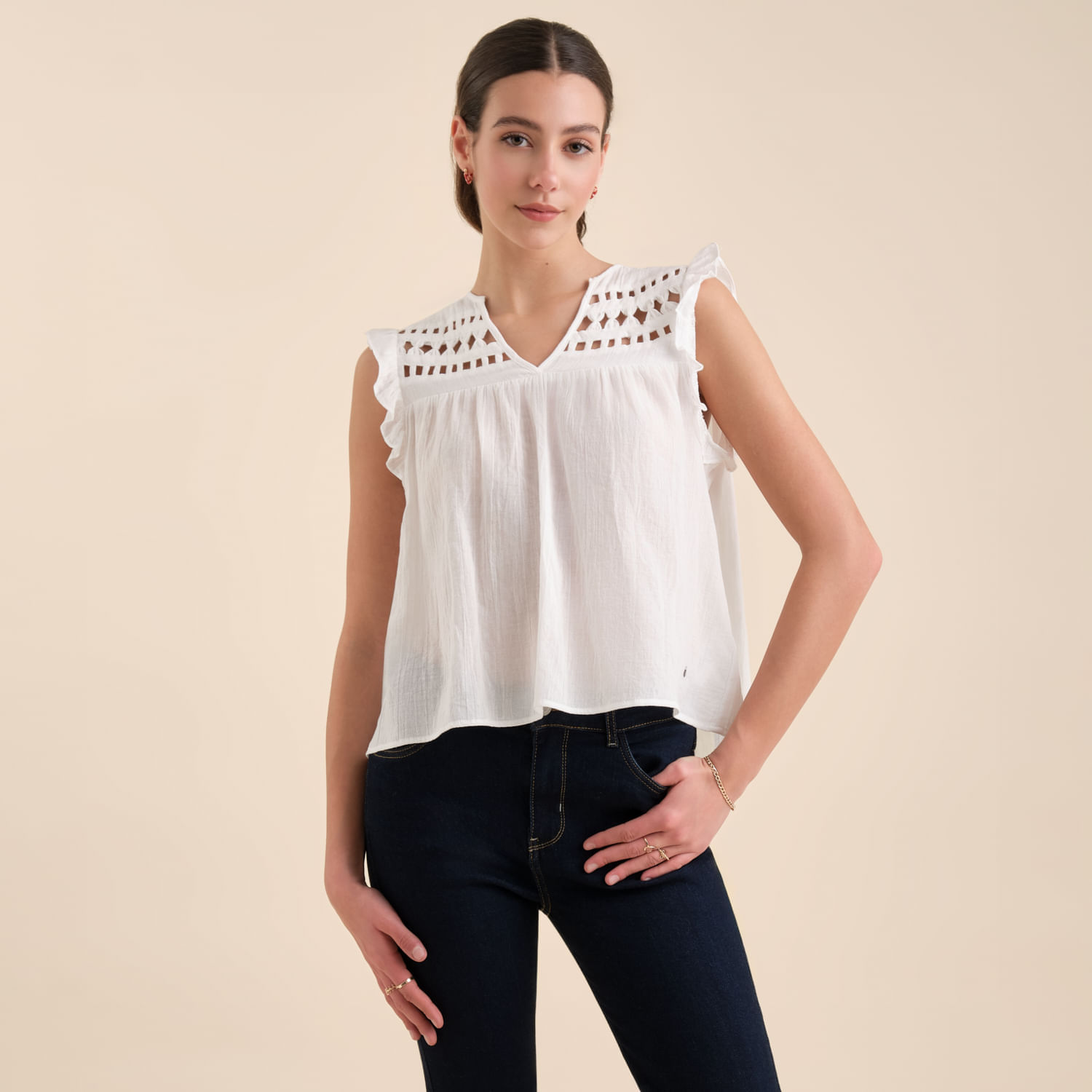 Blusa Mujer Amc Calado