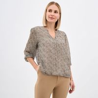Blusa Mujer Zafin Manga 3/4 Brillo