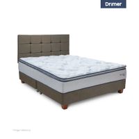 Dormitorio Americano New Ozono Queen Cuadros Beige