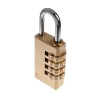 Candado Equipaje 4 Combinaciones Bronce 28mm Werken