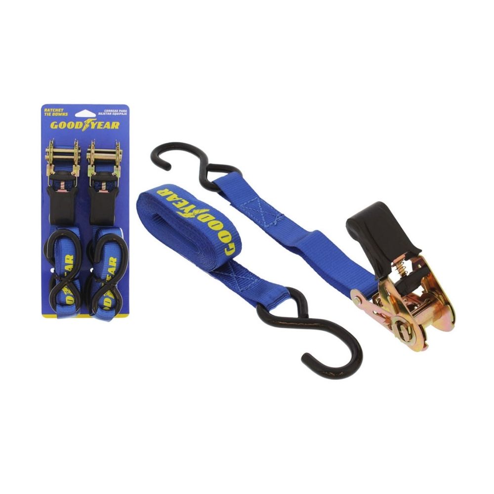 Trinquete para auto 2 piezas 1""x15' Goodyear