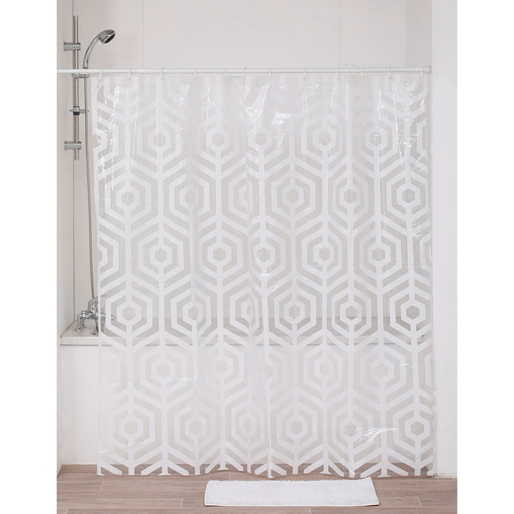 Cortina de ducha Peva 180x180cm Tribeca Minimal Orange