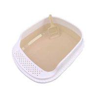 ARENEROS PARA GATOS CON PALA CERNIDORA CREMA
