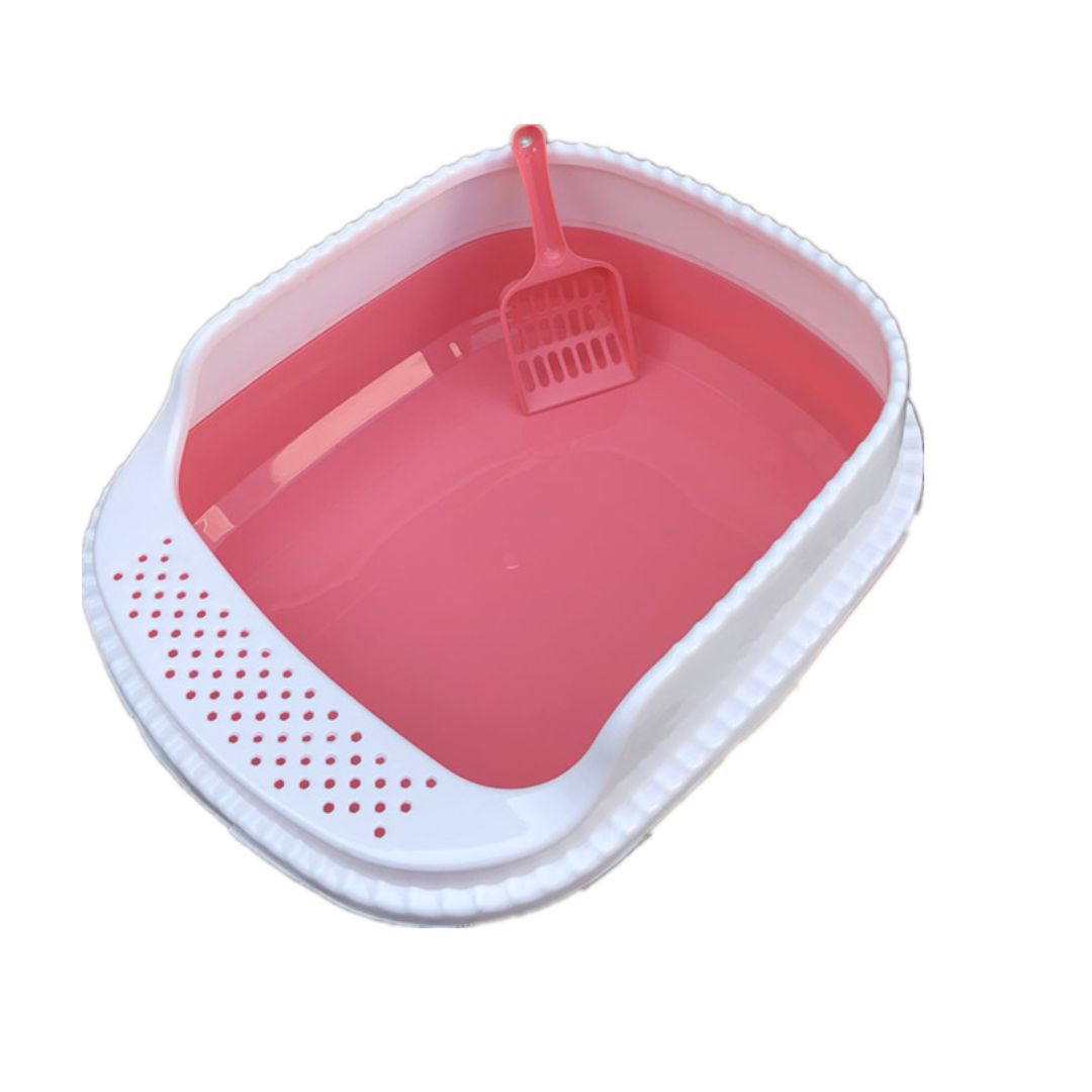 ARENEROS PARA GATOS CON PALA CERNIDORA ROSADO