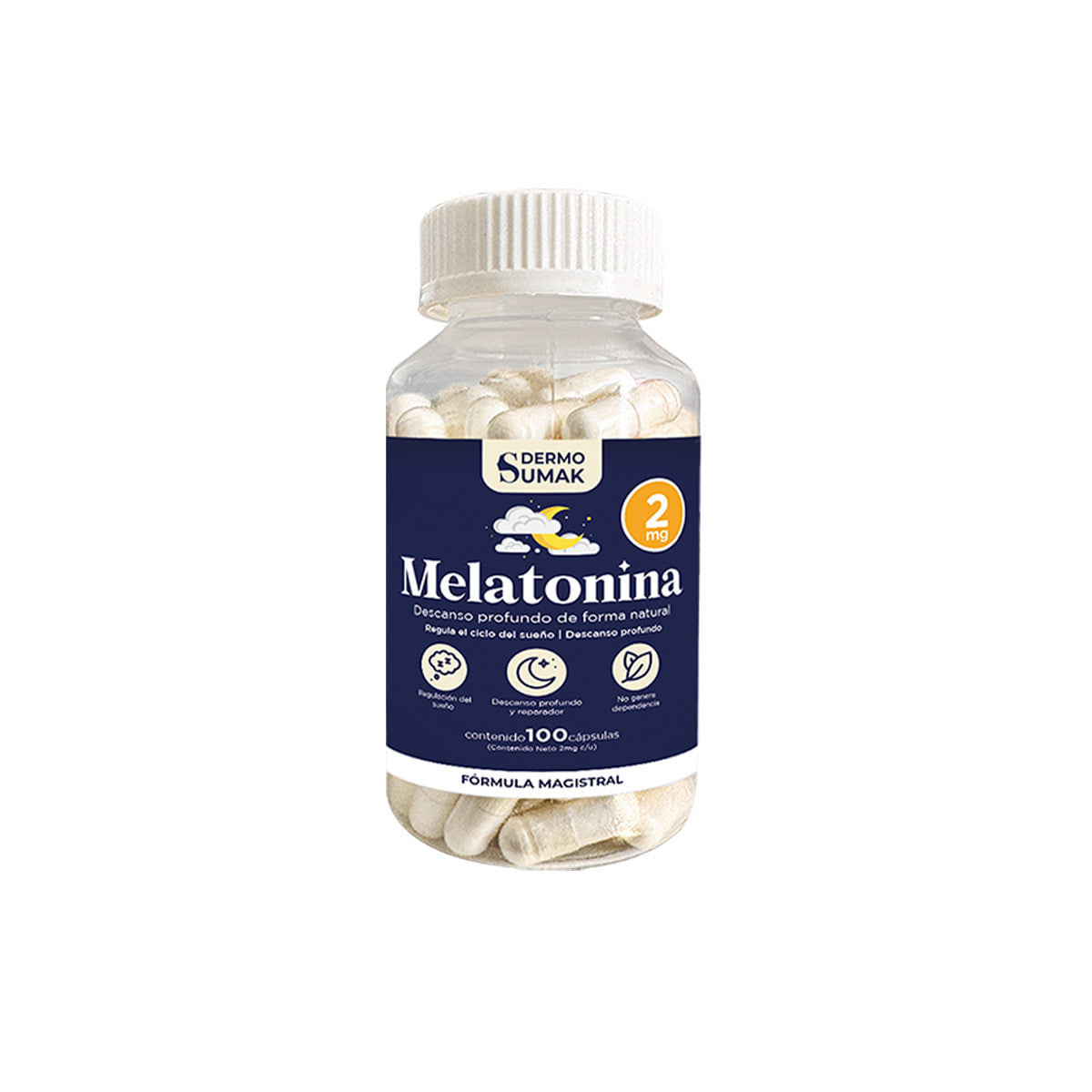 Melatonina complex 2mg 100 Capsulas Dermo Sumak