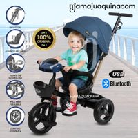 Triciclo Guiador Giratorio «WUNDER» Edición Limitada Azul