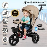 Triciclo Guiador Giratorio «WUNDER» Edición Limitada Beige