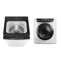 Combo: Lavadora Carga Superior 15kg Inverter Blanco (EWIP15F2XSWW) + Secadora de ropa de pared piso 7kg Blanca Premium Care (EDEJ07D2JSYW) Electrolux