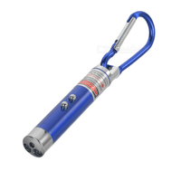 LLAVERO PACK X3 LINTERNA UV, LED BLANCO Y LASER ROJO 3 EN 1 AZUL MARINO