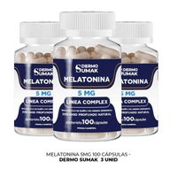 Melatonina Plus 5mg 100 Capsulas Dermo Sumak 3 und