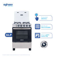 COCINA AGHASO 4 HORNILLAS - ESSENCIAL GLP