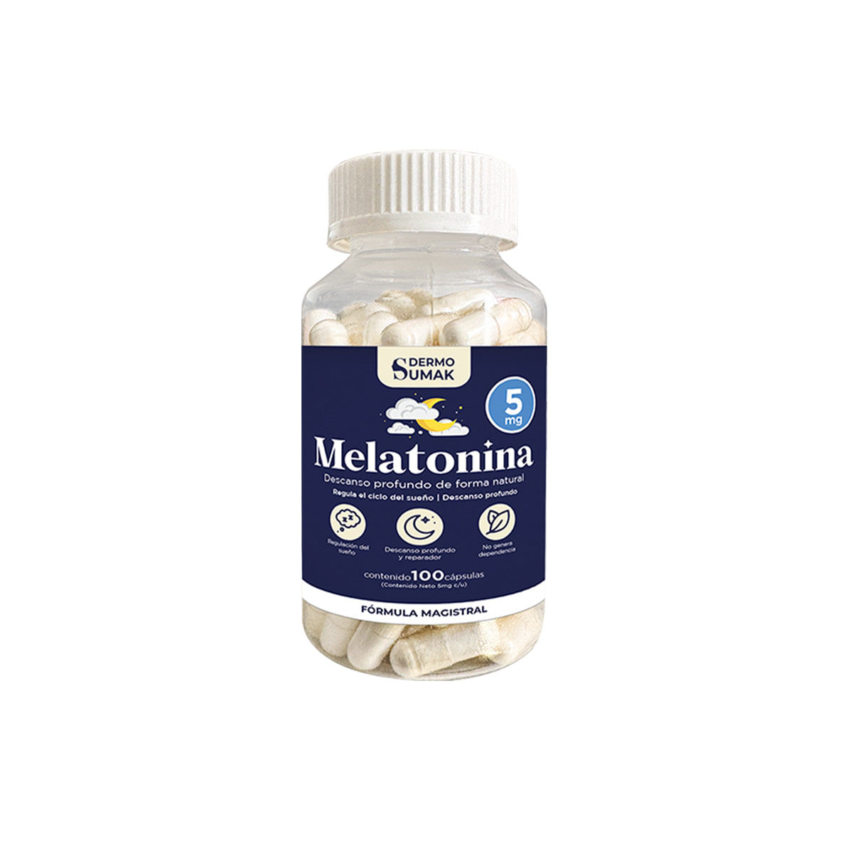 Melatonina complex 5mg 100 Capsulas Dermo Sumak