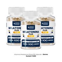 Melatonina plus 10mg - 100 Cap - Dermo Sumak 3 und