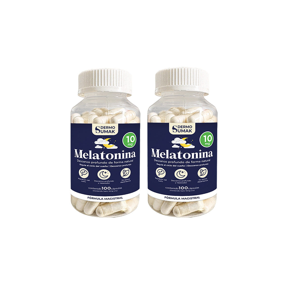 Melatonina complex 10mg 100 Capsulas Dermo Sumak 2 und