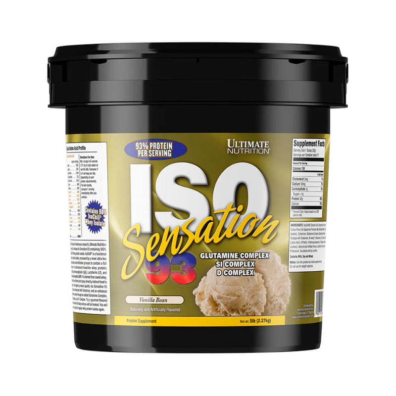 Proteína aislada ISO Sensation 5lb - Ultimate Nutrition - Vainilla Bean