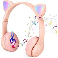 Audifonos con Diseño de Gato Color Rosa