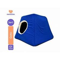 Casa Gato 3 en 1 Claws Paws Talla 1 Azul