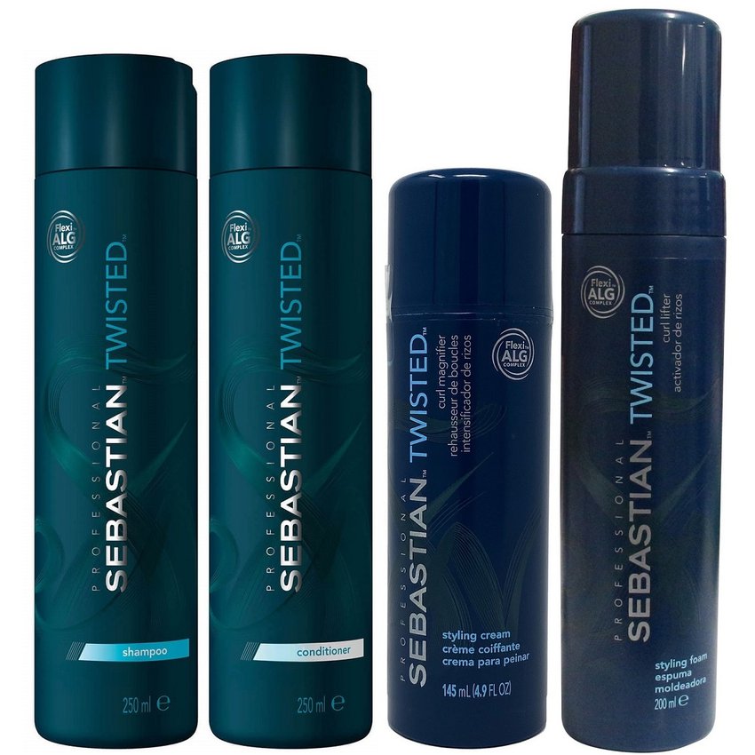 Shampoo 250ml + Acondicionador + Crema Mousse Sebastian Twisted