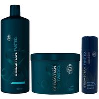 Shampoo 1000ml + Mascarilla + Crema Sebastian Twisted