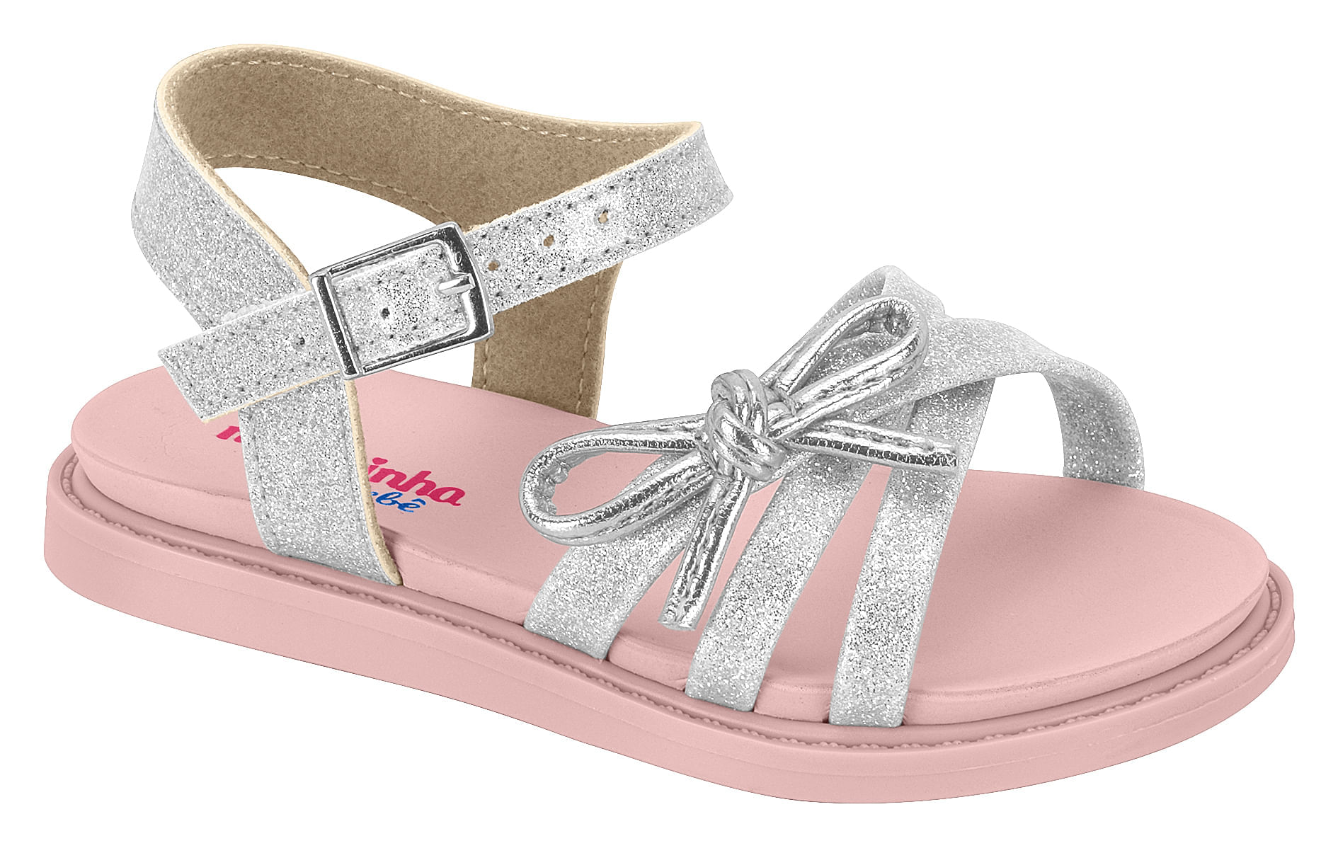 SANDALIAS NIÑA MOLEKINHA PLATA 2714.222.28503