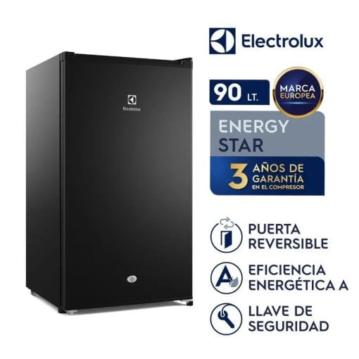 Frigobar 90Lt Electrolux ERD090G2HWB Negro - Simil Inox !OFERTON!!