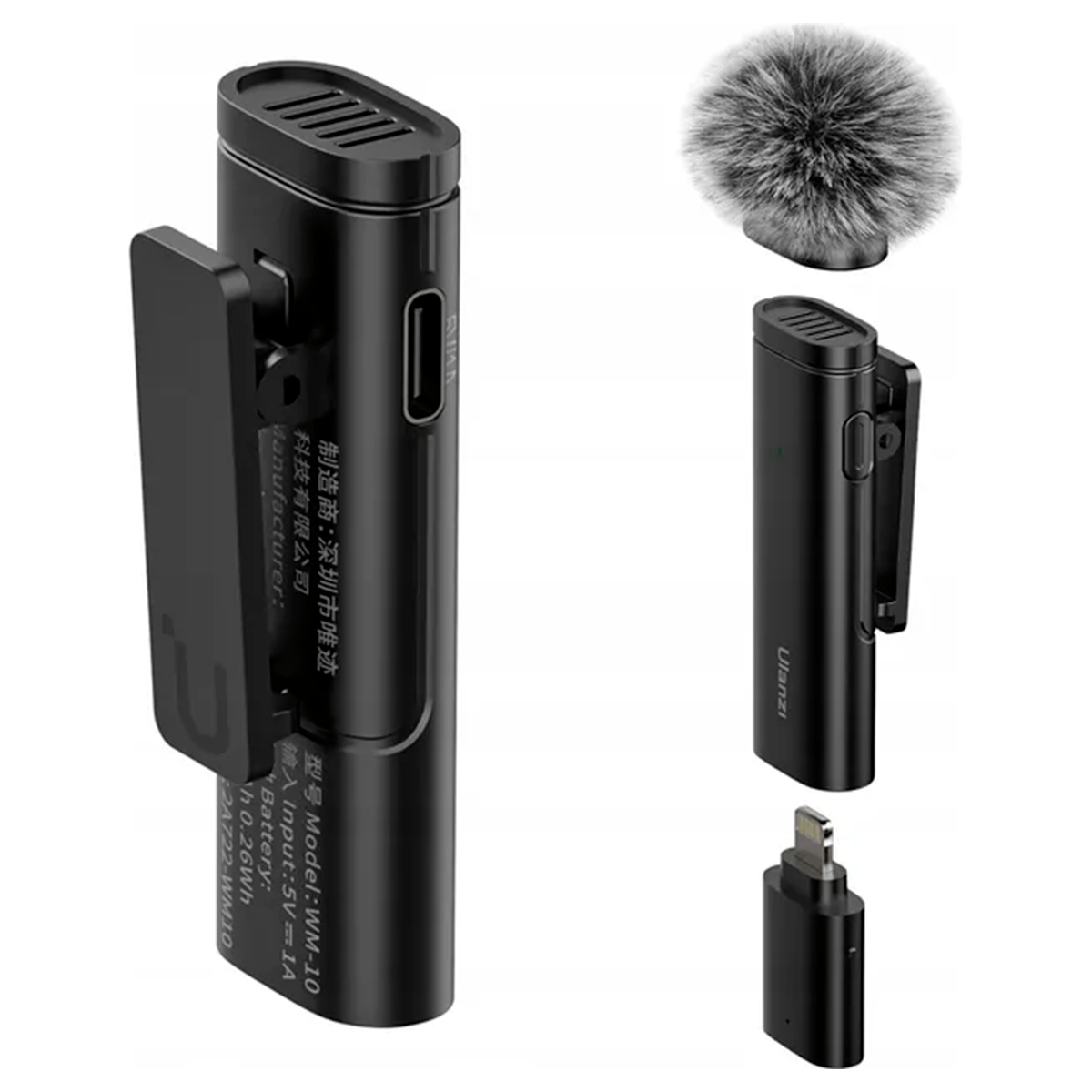 Micrófono Inalámbrico Lavalier Ulanzi WM-10 Lightining