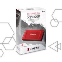 SSD Externo Kingston XS1000R 1TB Portátil Rojo