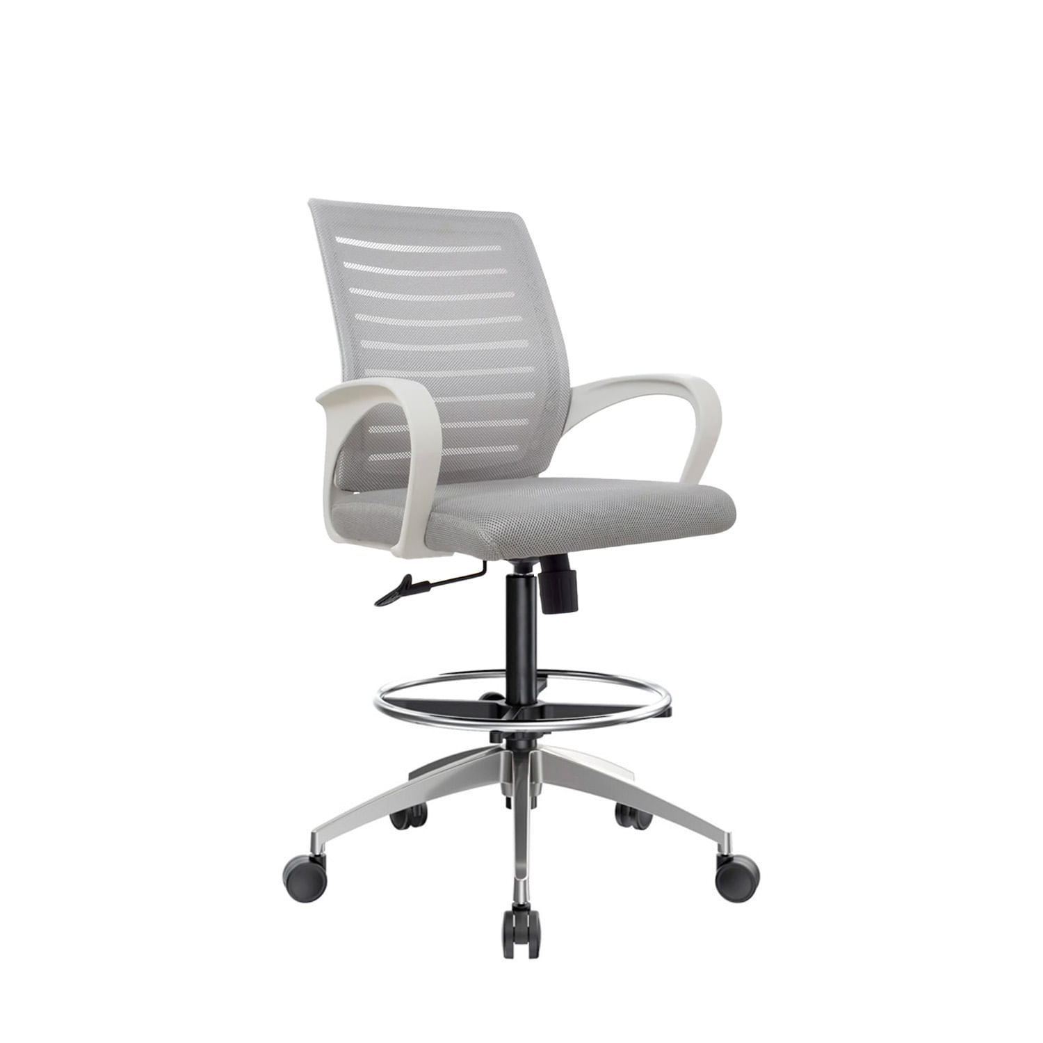 Silla Cajera Dex Color Gris Aluminio Ofideas