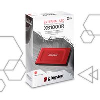 SSD EXTERNO KINGSTON XS1000R 2TB PORTÁTIL ROJO