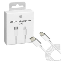 CABLE DE 2 METROS DE TIPO C - LIGHTNING APPLE REPLICA  A1