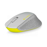 Mouse Óptico Inalámbrico Diseño Curvo Logitech M280 1000 Dpi Plomo