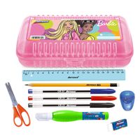 Pack Escolar Cartuchera Multibox Barbie + 9 Útiles