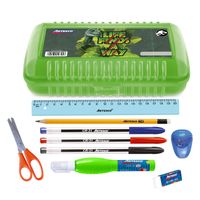 Pack Escolar Cartuchera Multibox Jurassic World + 9 Útiles