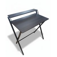 Escritorio Plegable Warny Marrón | Melamina Especial y Estructura Reforzada | Ideal Home Office