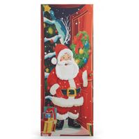 Funda Navideña para Puerta en Alto Relieve | Decoración Navidad Premium