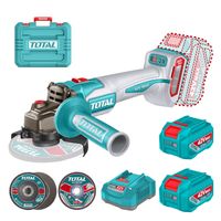 Amolador inalambrica 1280w 4-1/2'' + 2 batería y cargador 42v total TAGLI4108112