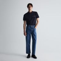 Polo Hombre Sfera Estructura Rib Azul Marino