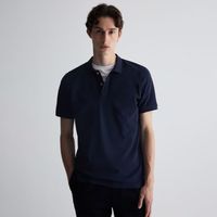Polo Hombre Sfera Pique Azul Marino