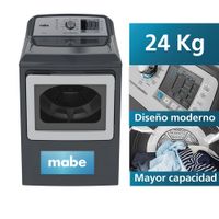 Secadora a Gas Mabe 24Kg SMG17R8MSDBB0 Gris