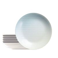 Kit Plato Hondo Tramontina Polaris en Porcelana Decorada 22 cm 06 Piezas
