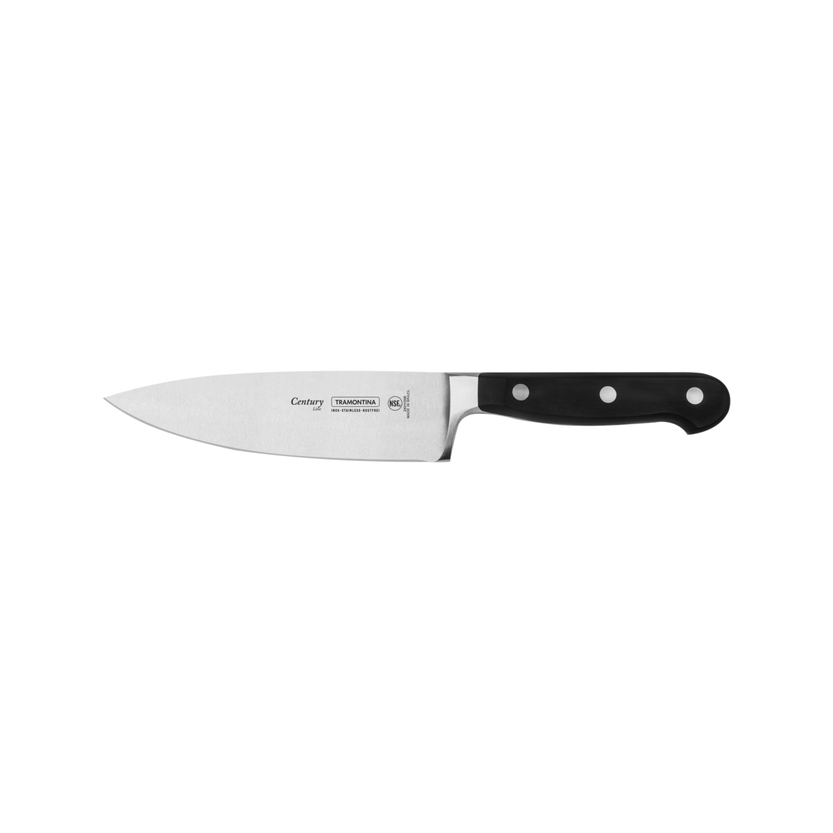 Cuchillo Chef Tramontina Century con Lámina en Acero Inoxidable y Mango en Policarbonato y Fibra de Vidrio 6""