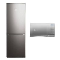 Combo: Refrigerador Electrolux Frost Free Bottom Freezer 166L (ERB162HS) + Microondas Electrolux 25L Gris (EMDO25S2GSRUG)