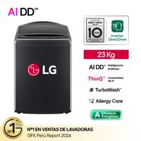 Lavadora LG WT23PBVS6 23Kg Negro metálico