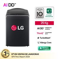 Lavadora LG WT25PBVS6 25Kg Negro metálico