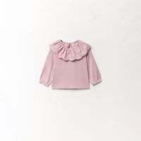 Polo Bebé Niña Sfera Falsa Lisa Cuell Lila